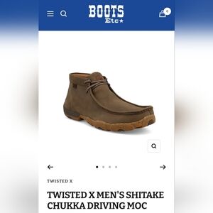 Twisted X Men's Shitake Chukka Driving Moc